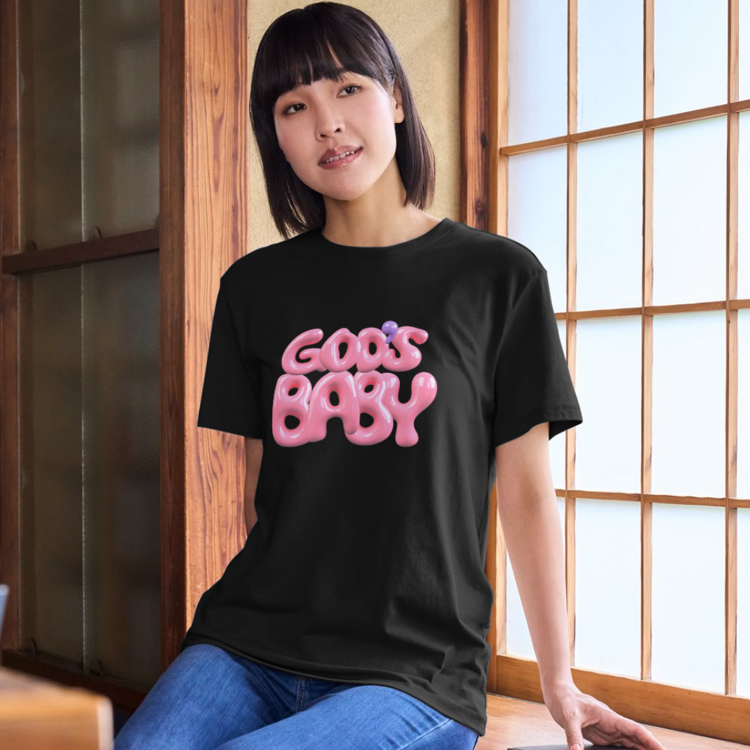 God's Baby Tee - Pink Graphics